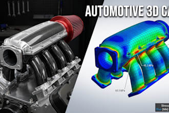 do custom automotive product design and 3d cad car spare parts