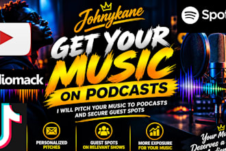 pitch your music to podcasts and secure guest spots