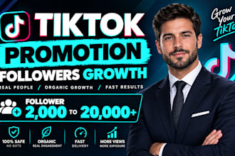 grow your tiktok to 30k followers, tiktok promotion, organic growth