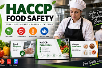 haccp food safety powerpoint,fsma training, restaurant bakery and catering staff