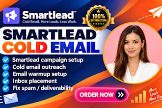 setup smartlead cold email outreach warmup email deliverability and fix spam