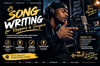 be male rapper, hip hop male vocalist, rap music songwriter