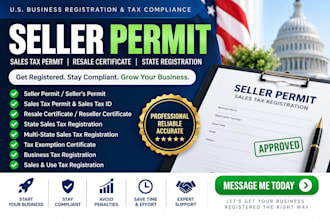 get resale certificate, seller permit, sales tax exemption for all US states