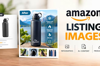 design amazon listing images and product infographics