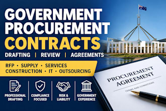 draft a professional government procurement contract or agreement
