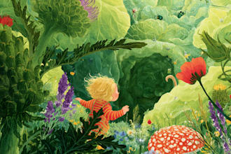 children story book illustration children story