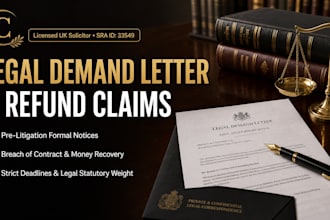 write a legal demand letter against a company for refund and breach