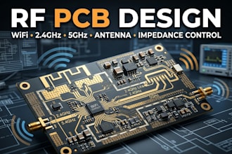 design rf pcb with antenna, impedance control, wifi, 2 4ghz and 5ghz routing