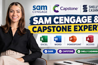 complete urgent sam cengage ms excel, word, powerpoint and access projects
