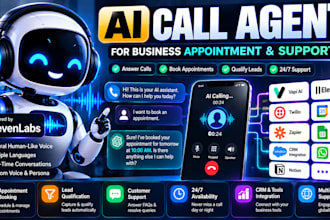 build ai call agent for business appointment and support