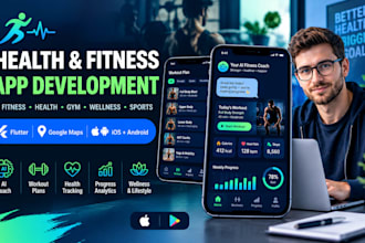develop healthcare fitness gym workout wellness sports ai mobile app development