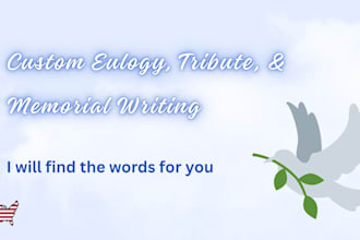 write a personalized, heartfelt eulogy or memorial speech