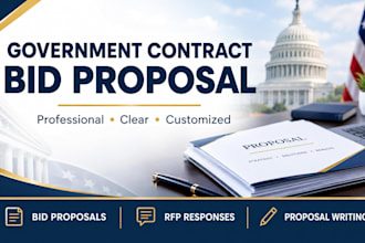 write a government contract bid proposal