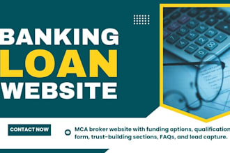 build a business funding website with loan application and lead generation