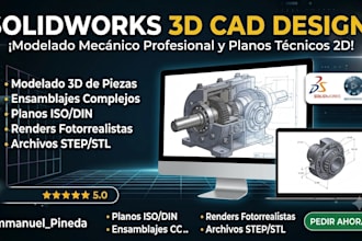 do 3d mechanical cad modeling, product design, and 3d printing stl files