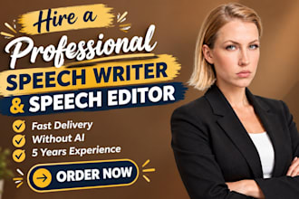 write a powerful and engaging speech for any occasion