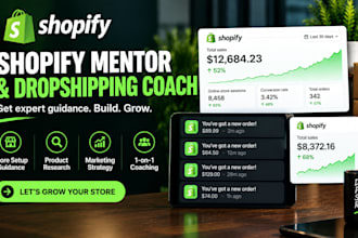 be your shopify mentor dropshipping mentor dropshipping coach