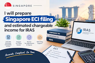prepare singapore eci filing and estimated chargeable income for iras