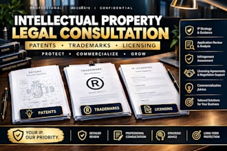 intellectual property legal consultation for patents, trademarks and licensing