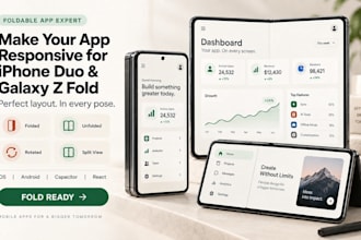make your app responsive for foldable iphone duo and galaxy z fold