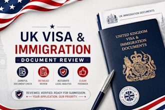 review your UK visa and immigration documents before submission