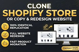 clone shopify store copy redesign shopify website duplicate ecommerce