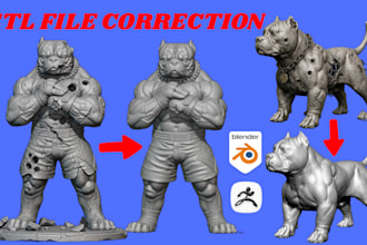 fix stl file mesh repair 3d model modifier stl file modification for 3d printing