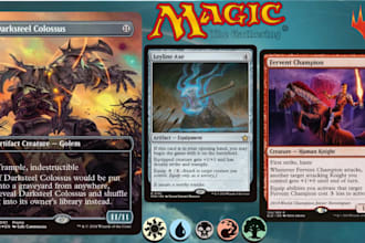 design custom mtg cards, commander edh, tcg cards, mtg alter, anime, token mtg