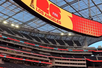 create realistic stadium led ads, billboard loops and jumbotron animations