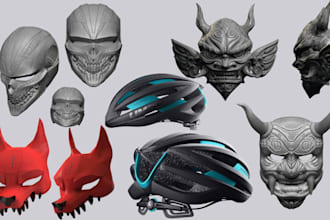 build 3d cosplay helmet 3d mask cosplay creation 3d helmet anime halloween mask