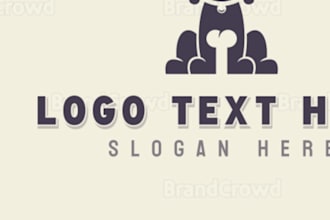 create original attractive dog logo design