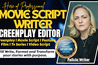 edit and format screenplay film script writer movie script writing tv series