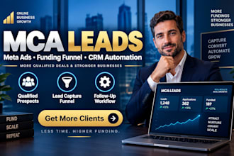 generate mca leads business loan leads merchant cash advance mca loan meta ads