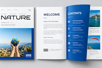 design magazine layout, editorial design and newsletter in adobe indesign
