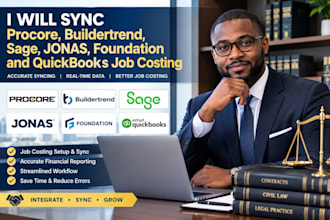 sync procore, buildertrend, sage, jonas, foundation and quickbooks job costing