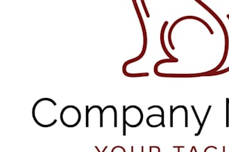 create wonderful and excellent dog logo design