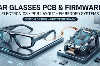 design ar glasses electronics, pcb layout and embedded firmware