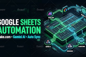 automate google sheets workflows using make com and ai