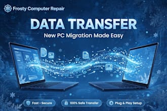 transfer your data and set up your new PC remotely