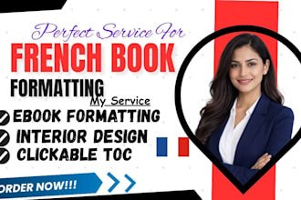 format your french book for amazon KDP ebook, paperback, and hardcover