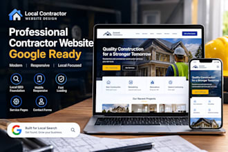 design a google ready local contractor website