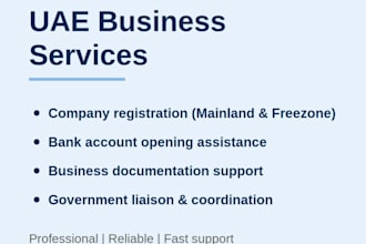 register your company and open a bank account in uae