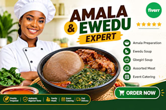cook delicious amala and ewedu for your events and family meals