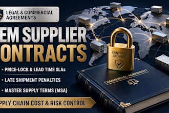 draft oem supplier agreement and master supply contract