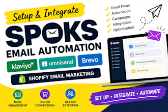 setup spoks klaviyo omnisend brevo email marketing flows