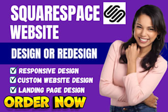 do squarespace website development, design or redesign squarespace blog website