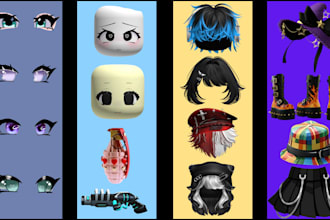 create custom roblox ugc accessories, avatar items and 3d assets
