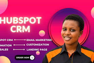 setup hubspot crm, hubspot email design, hubspot automation, hubspot integration