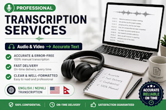 do accurate typing and transcription