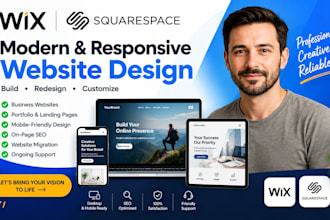 design, redesign, or build a german wix website, and german squarespace website